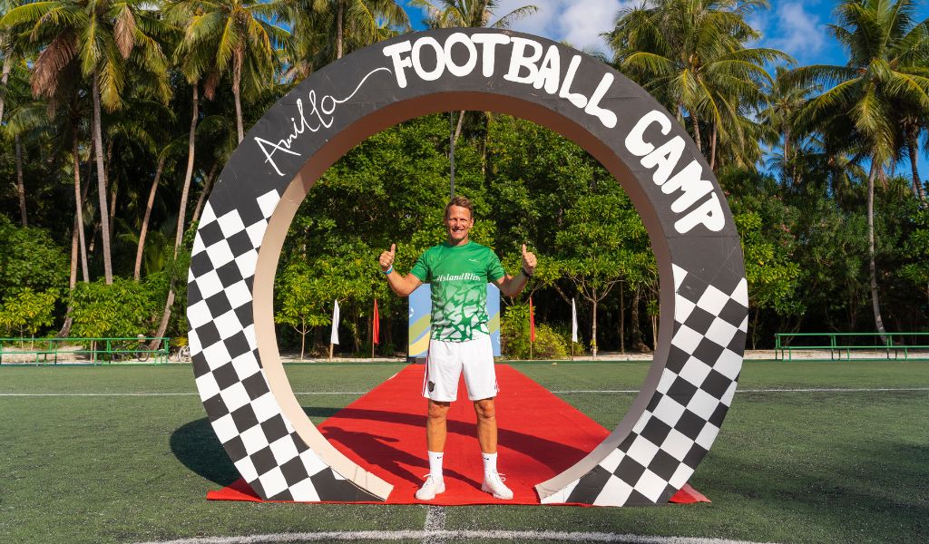 Ex-England football star Teddy Sheringham will host a football camp at Amilla Maldives in April 2025